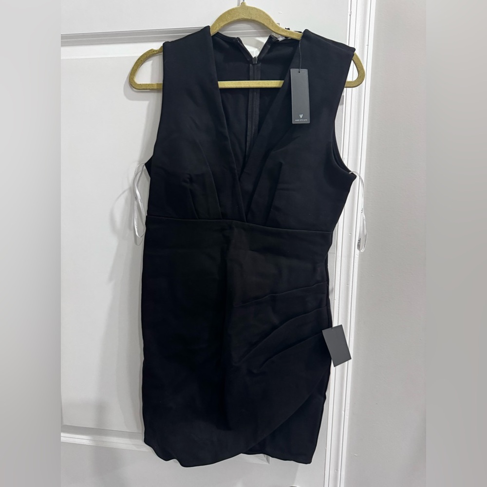Lulu's Black Sleeveless Mini Dress
